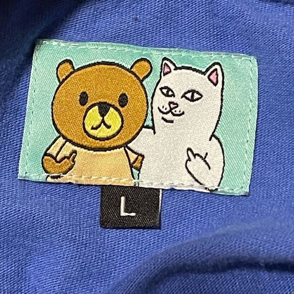 RIPNDIP x Teddy Fresh 2.0 Colorblock Long Sleeve T-Shirt, Size Large - Picture 3 of 11